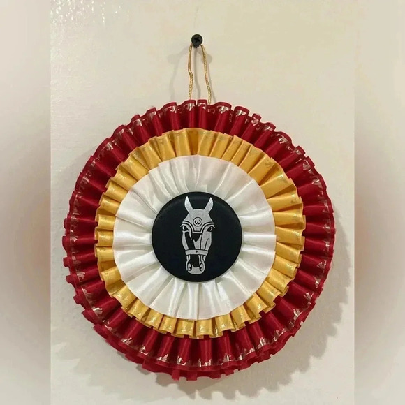 Equestrian Horse Show Ribbon Ornament - Picture 3 of 3